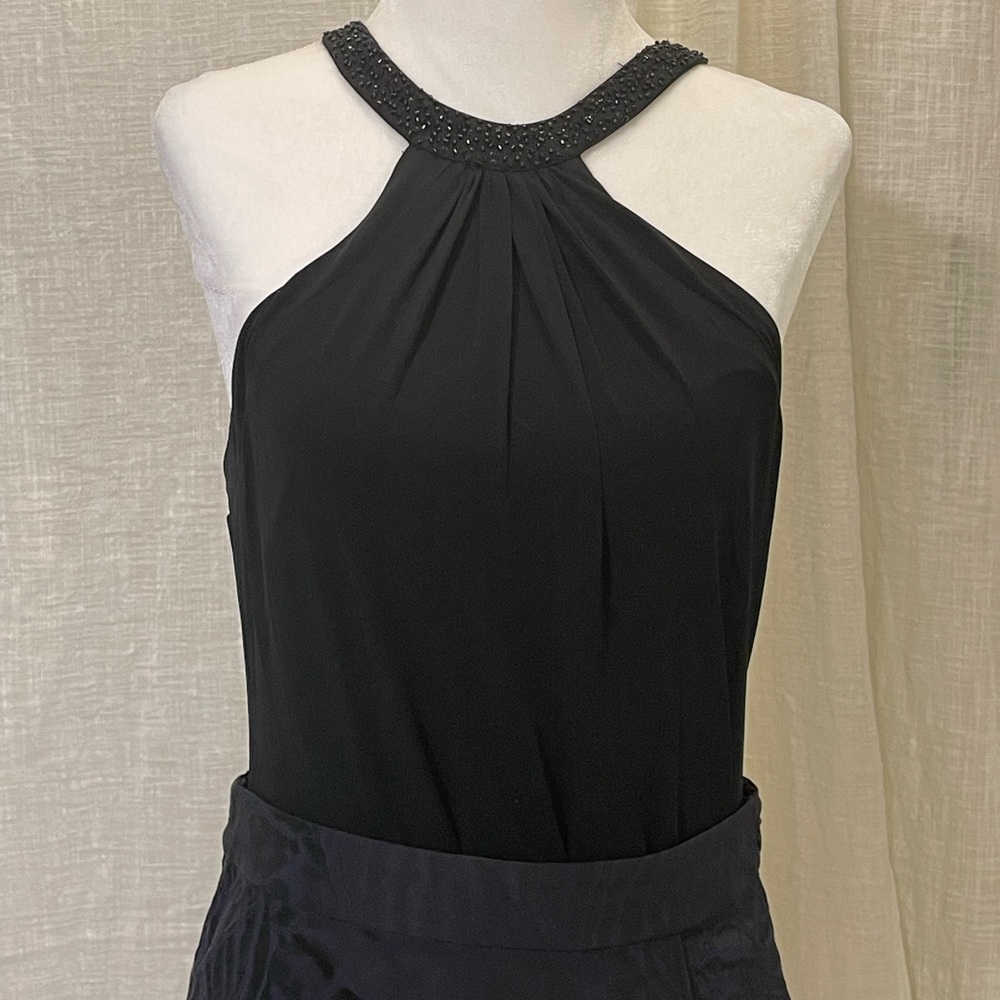 Laundry- Shelli Seigel's black beaded tank